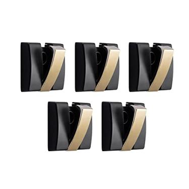 Imagem de Cabide montado na parede gancho dobrável 5 peças toalha de banheiro pendurar na parede chaveiro gancho cabide gancho gancho de parede dispositivo de armazenamento de chave de entrada cabide pendurado