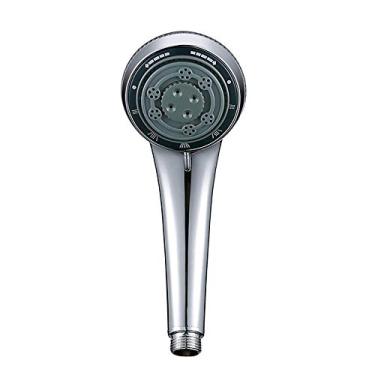 Imagem de WYUYIWH Chuveiro de mão com 5 funções, cabeça de chuveiro de mão única, massagem e névoa, chuveiro de mão cromado completo
