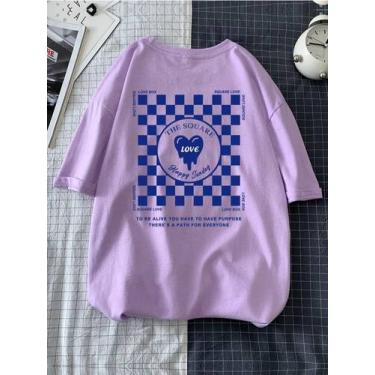 Imagem de Camiseta Happy Sunday Estampa Grafica Frente Costas Frase Feliz Doming