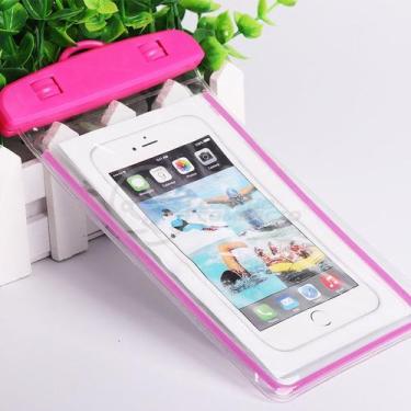 Imagem de Capa Bolsa A Prova Dágua Impermeável Universal Para Celular - Rosa - D