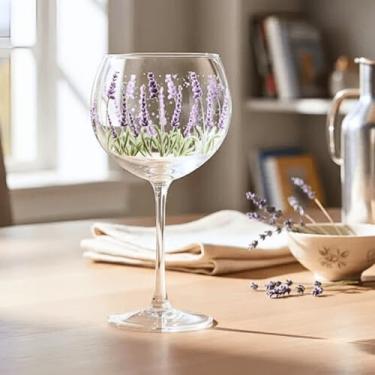 Imagem de Jogo Taças Gin Blow Lavanda Lilás Grande 630ml 2 Pçs Transparente Presente