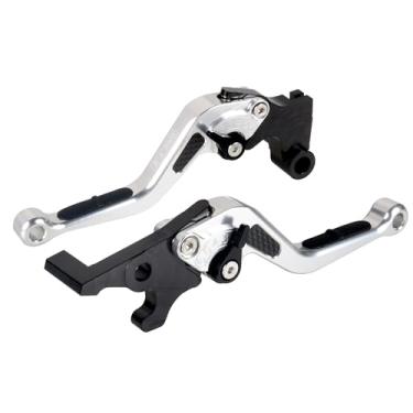 Imagem de ONE.K.S Manete de freio de motocicleta CNC de fibra de carbono para Kawasaki ZX4R ZX4RR Z900 Z650 Ninja650 ER-6F VERSYS 650/1000 Vulcan/S Alavanca de embreagem de freio (prata)