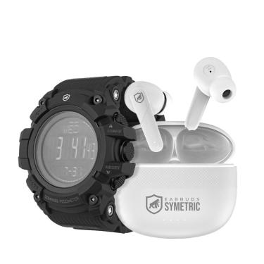 Imagem de KIT - Earbuds Symetric + Relógio Esportivo Tech Fury - Gshield