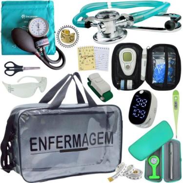 Imagem de Kit Enfermagem Transparente Estagio Academico Completo - Love Saude, V