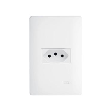 Imagem de Tomada Fame Habitat 2p+t 20a Com Placa 4x2 Branco