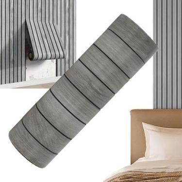 Imagem de Painel Ripado Parede Autocolante Adesivo Flexivel Casa Sala Quarto Coz