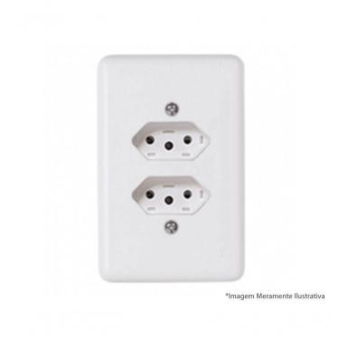 Imagem de Tomada Dupla Ilumi Stylus Bip 2P+T C/Pl 10A 250V 20120