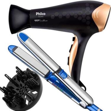 Imagem de Secador De Cabelo Philco Profissional 2200w Ion Ar Quente Frio Stilus 