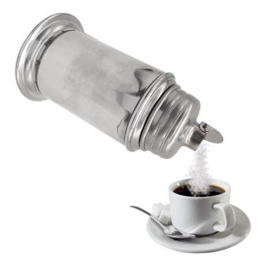 Imagem de 2X Açucareiro Inox Com Bico Dosador Padaria Restaurante Bar