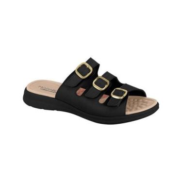 Imagem de Sandália Papete Modare Feminina Conforto Tiras com Fivelas Tamanho:36C