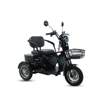 Imagem de Triciclo Elétrico Kompakt 1000w 3 Lugares Adulto Preto - DREAM BIKE