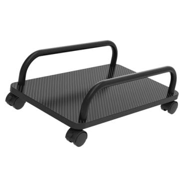 Imagem de Generic Host Computer Stand Tower Tower Stand com rodas Carrinho prático do suporte para PC para PC para Gamer PC Case Protection Office, Preto
