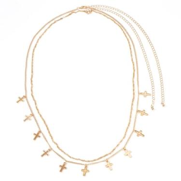 Imagem de Correntes de cintura dourada para mulheres, corrente de camada dupla para praia, delicada, sexy, sutiã ajustável, lingerie, biquíni, corrente corporal, acessórios de joias, 568mm, latão, Sem Pedra