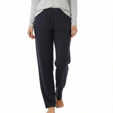 Imagem de Calça Feminina Pijama Algodão Malwee 1000126861, Cinza escuro, M