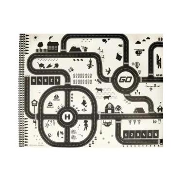 Imagem de Tapete Educacional Infantil Mapa Rodoviário 130x100CM Mapa De Trânsito