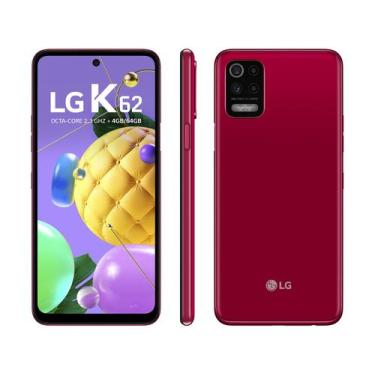 Imagem de Smartphone LG K62 64GB Vermelho 4G Octa-Core - 4GB RAM Tela 6,59 Câm. 