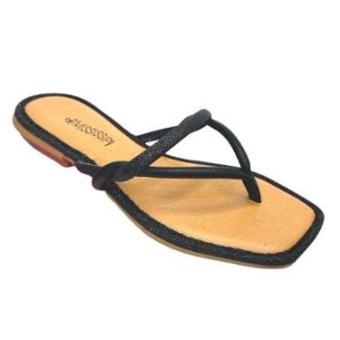 Imagem de Chinelo Fem Mississipi Bico Quadrado Glitter Q9664-0005-Feminino