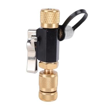 Imagem de Fafeicy Ferramenta de RemoçãO do Núcleo da Válvula, VedaçãO de Válvula Esférica de Anel O Duplo para Refrigeração HVAC, Com Adaptador de 1/4 e 5/16 Polegadas para R1234yf R410 R22 R12