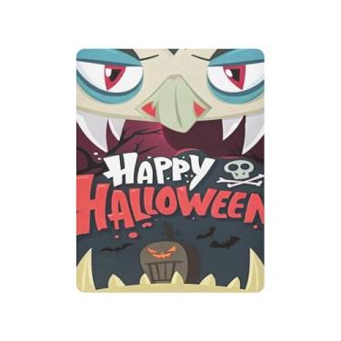 Imagem de JUZIHAI Lençol de berço de Halloween para meninos e meninas, capa de colchão de bebê macio elástico respirável para berço padrão e cama infantil, 99 x 68 cm