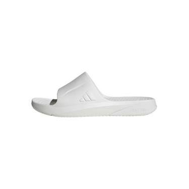 Imagem de adidas Sandália leve unissex para adultos, Branco cristal/branco cristal/branco cristal, 13 Women/12 Men