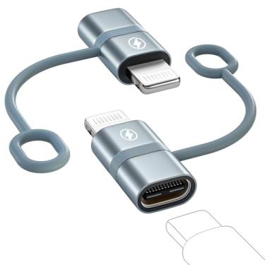 Imagem de BLITEZZ Adaptador USB C para Lightning, pacote com 2, adaptador USB C fêmea de 36 W para Lightning macho Apple de carregamento rápido para iPhone 14 13 12 11 Pro Pad Pro Air/Mini conector de cabo de
