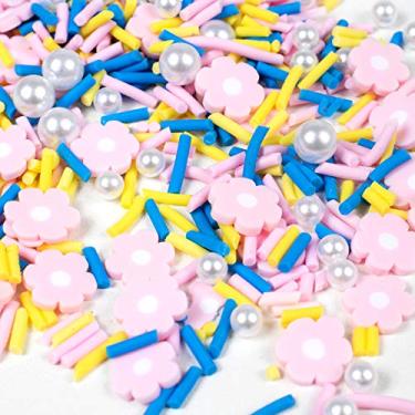 Imagem de Fatia de flor de argila de polímero para decoração de bolo de sobremesa falsa, capa de telefone decoden, projetos de geleca DIY, scrapbooking, joias de resina, embalagem de 30 g