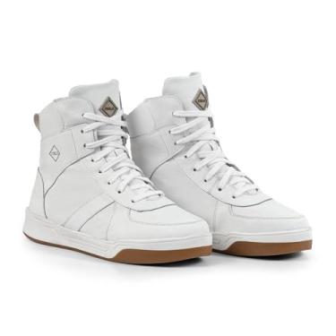 Imagem de Tênis Feminino Branco, Couro Puro, Frio e Neve - Impermeável e Antiderrapante - Vancouver Branco (38, BR, Adulto, Numérico, 38)