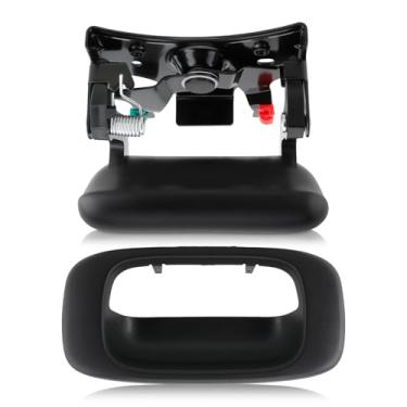 Imagem de Trava de maçaneta traseira e acabamento de bisel com clipes de haste serve para Chevy Silverado 1500 1999-06, Silverado 2500 HD 2001 2002 2003 2004 2005 2006, 3500 Classic 2007, para GMC Sierra 1500