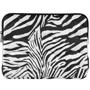 Imagem de Capa fofa para laptop com estampa de zebra, capa para notebook fofa, capa universal para laptop de 13 a 14 polegadas