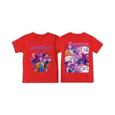 Imagem de Camiseta Infantil Kpop Demon Hunters Com Estampa Gráfica De Filme De V