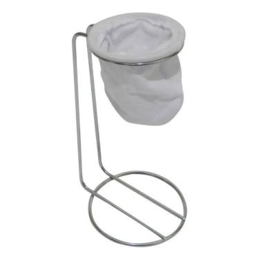 Imagem de 2X Mini Coador De Café De Pano Individual Com Suporte