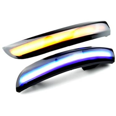 Imagem de WEPARTICULAR Luzes de seta de LED piscantes dinâmicos para retrovisores laterais compatíveis com Ford Escape Kuga II EcoSport 2013-2019 (pacote com 2)