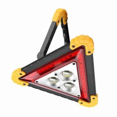Imagem de Dioche Luz de Advertência de Emergência para Carro Sinal Triangular Com Luz Vermelha LED Brilhante 3 COB 36 Contas de Lâmpada Kit de Quebra de Segurança Portátil de Alta Visibilidade