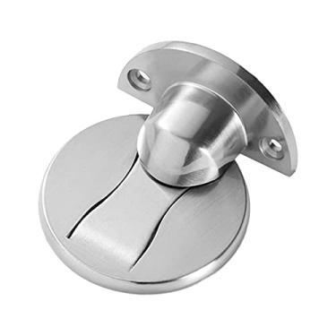 Imagem de Parafuso de Porta Magnético para Chão Protetor Parede Furo Autoadesivo Liga Zinco Casa Escritório Quarto Armários Silenc