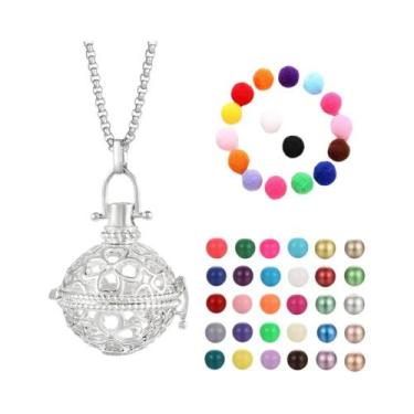 Imagem de Colar Difusor De Óleo Essencial Para Aromaterapia, Design De Gaiola De