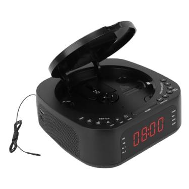 Imagem de OPPWONG CD Player Despertador Rádio Bluetooth de Mesa, Carregamento USB, Display LED Regulável, Controle Remoto e Temporizador Com Alto-falante para Quarto (Plugue dos EUA)