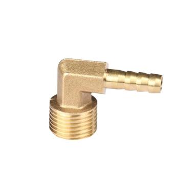 Imagem de Ferramenta de hardware 6 mm 8 mm 10 mm 12 mm Mangueira Barb para M8 M10 M12 M14 M16 rosca macho métrica latão cotovelo encaixe de tubo adaptador acoplador junta de tubo (M12 x 1,75-10 mm)