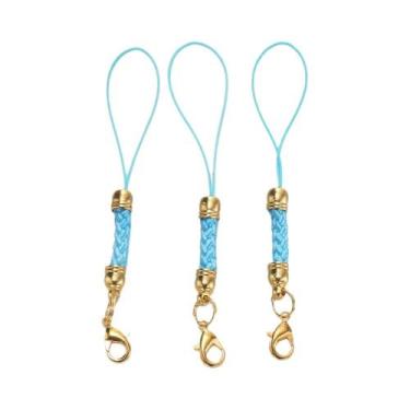 Imagem de Corda Para Chaveiro DIY Com Fecho Lagosta, Argolas De Ligação, Cordão 