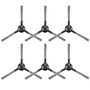 Imagem de Zuxmvot 6 peças de substituição para escova lateral, aspirador de pó de limpeza eficiente e robusto, peça de escova lateral, efeito de limpeza melhorado, peça sobressalente de robô de varredura fácil