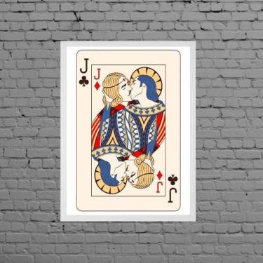 Imagem de Quadro Carta De Baralho Gay 45X34Cm