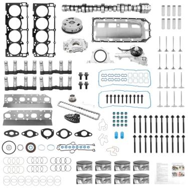 Imagem de Kit de elevação de eixo de comando de motor MDS 5.7 HEMI V8, kit de reconstrução Hemi 5.7L com kit de corrente de distribuição, conjunto de bomba de óleo e bomba de água e conjunto de anéis de pistão