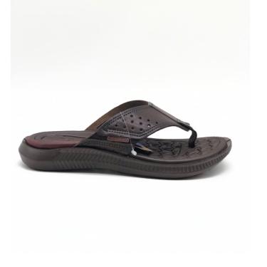 Imagem de Chinelo Masc Pegada Tropical Anilina 24L Pinhão 133155-01