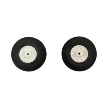 Imagem de Conjunto De 2 Rodas De Espuma De Alta Qualidade Para Aeromodelos, Vári