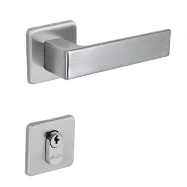 Imagem de Fechadura Arouca Externa Chess 40mm Ros Cromado Escovado, Prateado