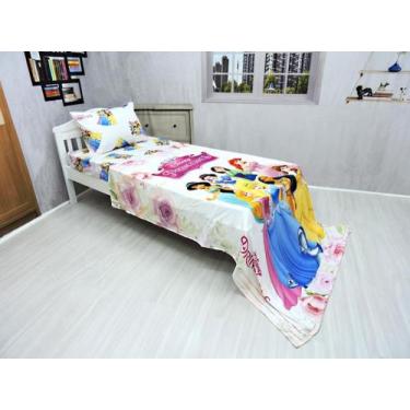 Imagem de Manta Ultrasoft Lençol De Elástico Princesas 3pçs - Fantasia Bras, Pri