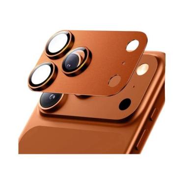 Imagem de Protetor De Lente De Câmera pro Max Para Celular 17 16 15 14 Com Forte