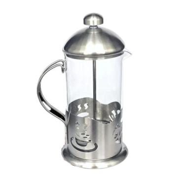 Imagem de Cafeteira francesa cremeira de prensa de vidro e inox 600ml - Lin Ran,