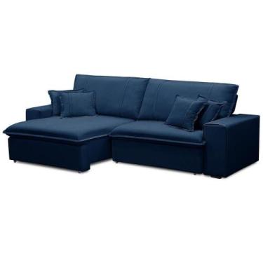 Imagem de Sofá Retrátil Reclinável Para Sala 3 Lugares 210cm Varsov F04 Veludo A