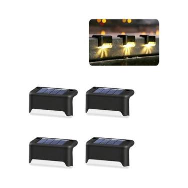 Imagem de Luzes LED Solares À Prova d'Água Para Jardim Externo, Lâmpada De Deck,