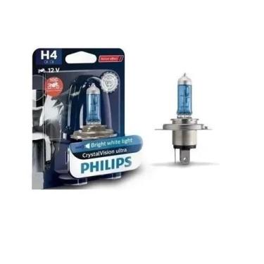 Imagem de Philips Lâmpada Super Branca H4 Crystalvision Ultra Moto